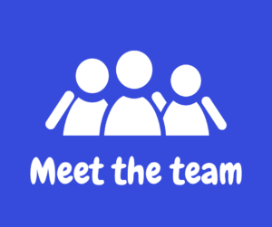 Graphic of Multiple people with 'Meet the team' text