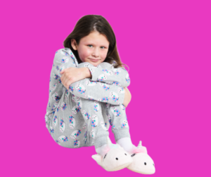 Image of child in her pyjamas