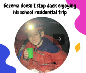 Jack in hard hat on school trip